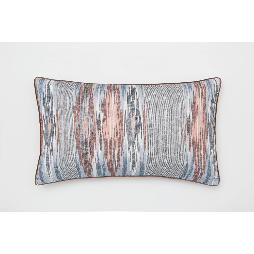 Estelle Ikat Cushion by Bedeck of Belfast in Chambray Pink